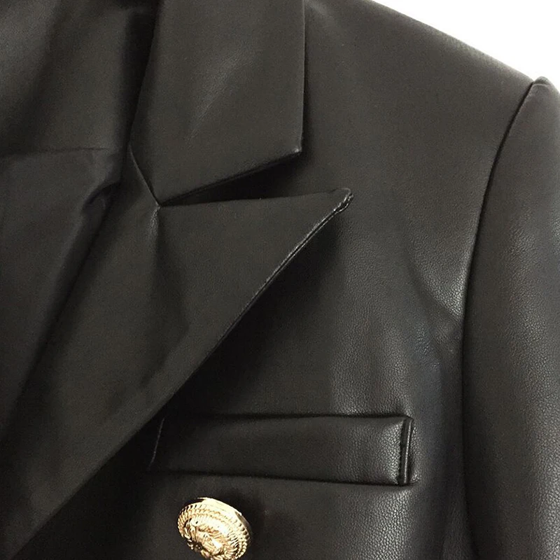 S XXXL размера плюс PU куртка женская 2019 новая дизайнерская высококачественная