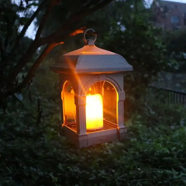 Portable Solar Led Hanging Light Candle Lantern Shape Ip44 Portable Solar Led Hanging Light Candle Lantern Shape Ip44 Waterproof Hang Lamp Outdoor Yard Lawn