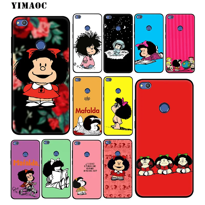 YIMAOC Mafalda милый мягкий чехол с мультяшным рисунком для huawei mate 20 10 P30 P20 Pro P10 P9 P Smart Z 2019