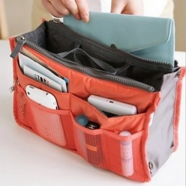 

Han edition portable double zipper makeup bag multi-function toiletries receive bag package bag receive bag