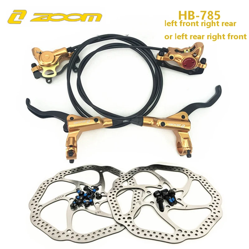 

ZOOM MTB Hydraulic Disc brake set Brake bicycle bike clamp mountain bike Brake Update Free Shipping left right front rear