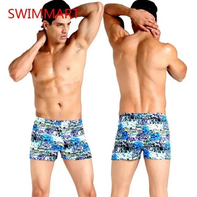 2XL 3XL Men's swim shorts 2018 swimming trunks plus size swimwear board