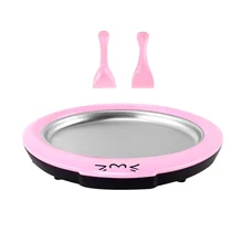 Бытовая Жареная Машина для льда мини жареный йогурт лоток DIY домашний поднос для мороженого RT99