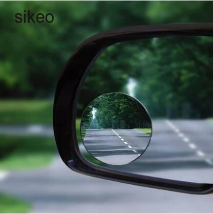 

sikeo 2Pcs/lot Round Convex Car Mirror New Driver Side Wide Angle Blind Spot parking Auto RearView Car Accessories