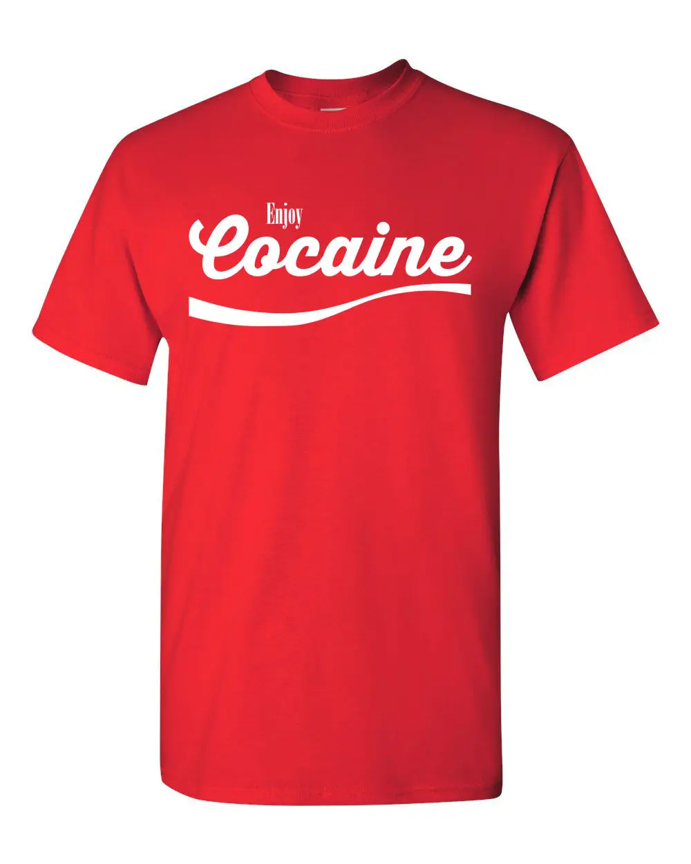 

ENJOY Cocainer Coke Parody Men's Tee Shirt 1362Printed funny T-Shirt