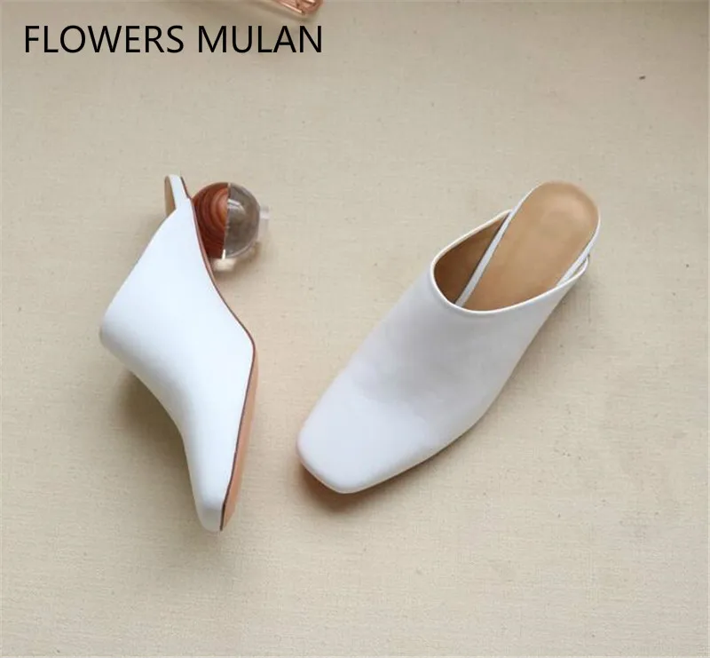 

Genuine Leather New Fashion Woman Slippers Sexy Strange Style High Heels Pumps Street Style Party Dress Shoes Tenis Feminino 40