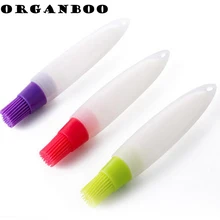 1 шт. выпечки Кондитерские щетки безопасность посуды Инструменты Силиконовые антипригарное выпечка кисть экструдер жидкое масло ручка кисть хлеб сливочный щетка