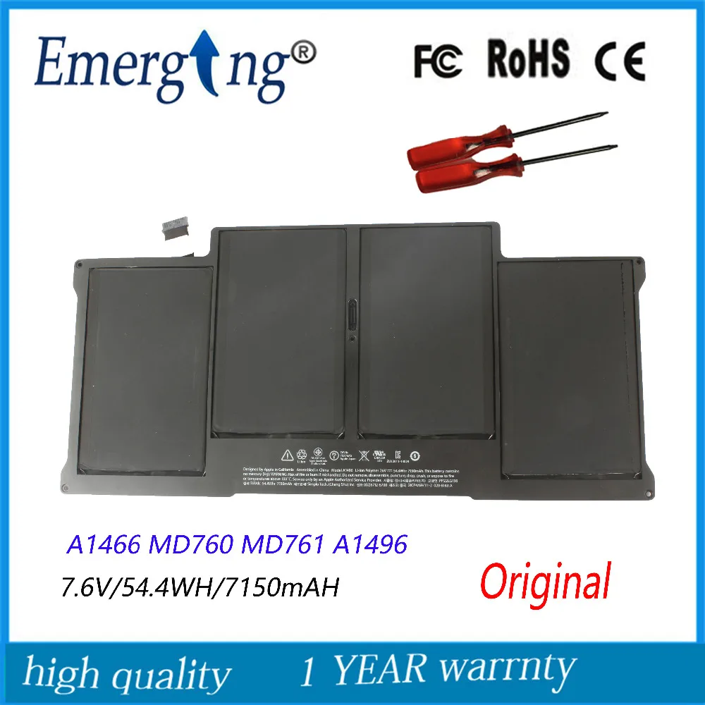 En Ligne 7.6 v 54.4Wh Nouvelle D origine A1496 Batterie D ordinateur Portable pour Apple MacBook Air 13 \