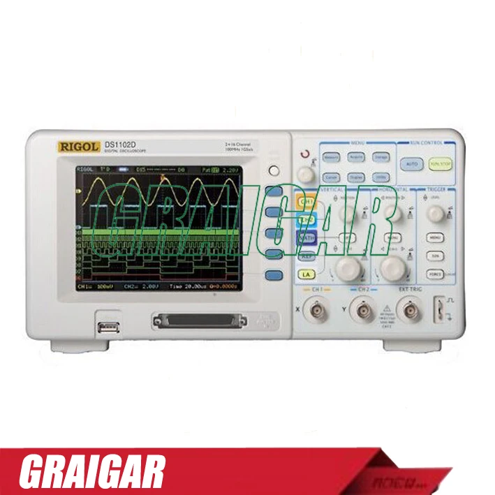 

Rigol DS1052D 2 Analog Channels Digital Oscilloscope Real-time Sample Rate Single Channel: 1 GSa/s; Double Channels: 500MSa/s