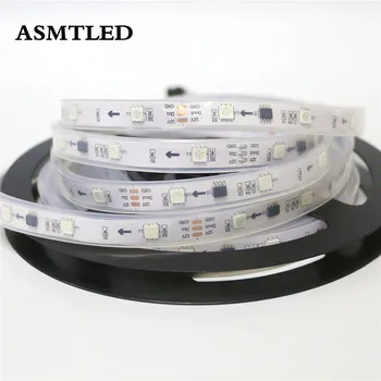 

DC 12V WS2811 Led Pixels Strip 5050 SMD RGB Strip Addressable 30/60leds/m External 1 IC Control 3 Leds 16.5ft Smart Pixel Light