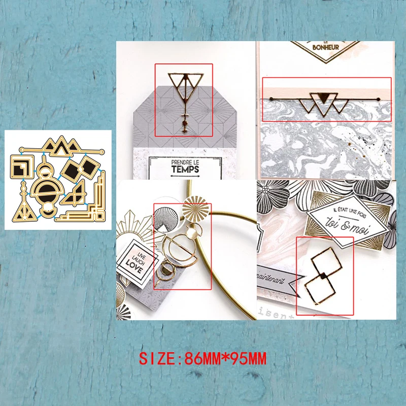 

LLove CCraft Metal Cutting Dies 7pcs Art Deco for DIY Scrapbook Album Paper Card Decorative Craft Embossing Die 2019 NEW