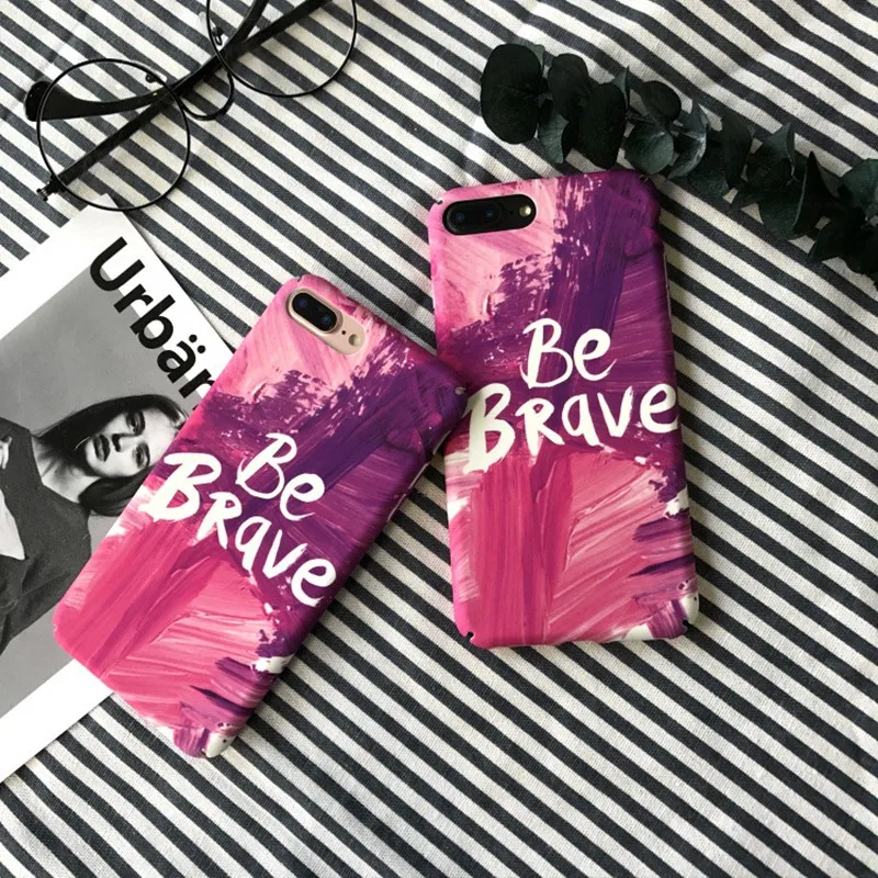 

For iphone X XS Embossed Luminous Painting Phone Case For iPhone 7 8 Plus 6 6s X XS Color Matte Cover case