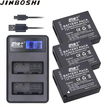 

3pcs DMW-BLG10 DMW BLG10 DMW-BLE9 DMW BLE9 Li-ion Battery + LCD Dual USB Charger for Panasonic LUMIX GF5 GF6 GX7 LX100 GX80 GX85