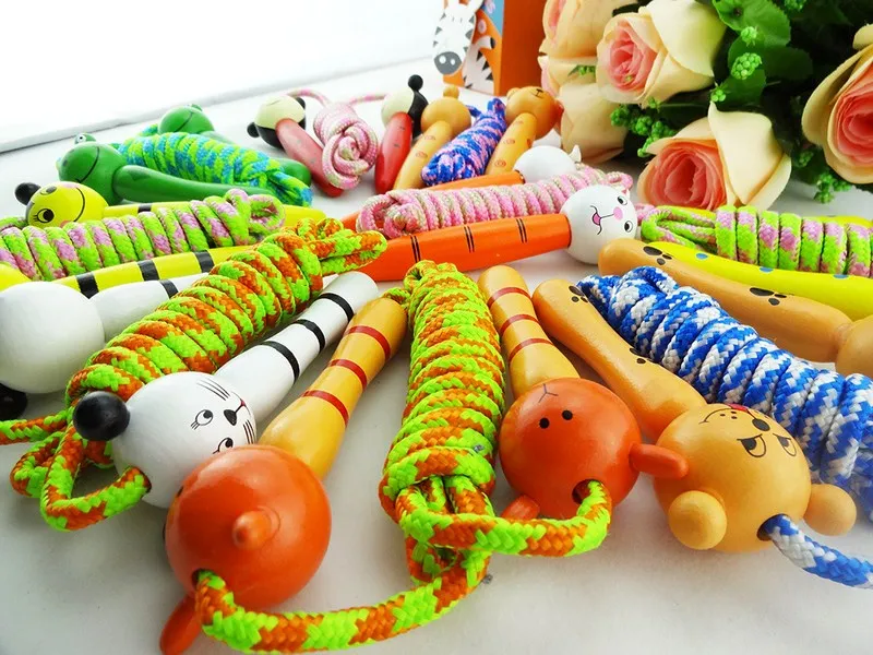 Children Cartoon Jumping Rope 2.1M Handled Jump Rope Standard Fitness Kids Outdoor Game Developmental Skip Skipping Rope Cord (11)