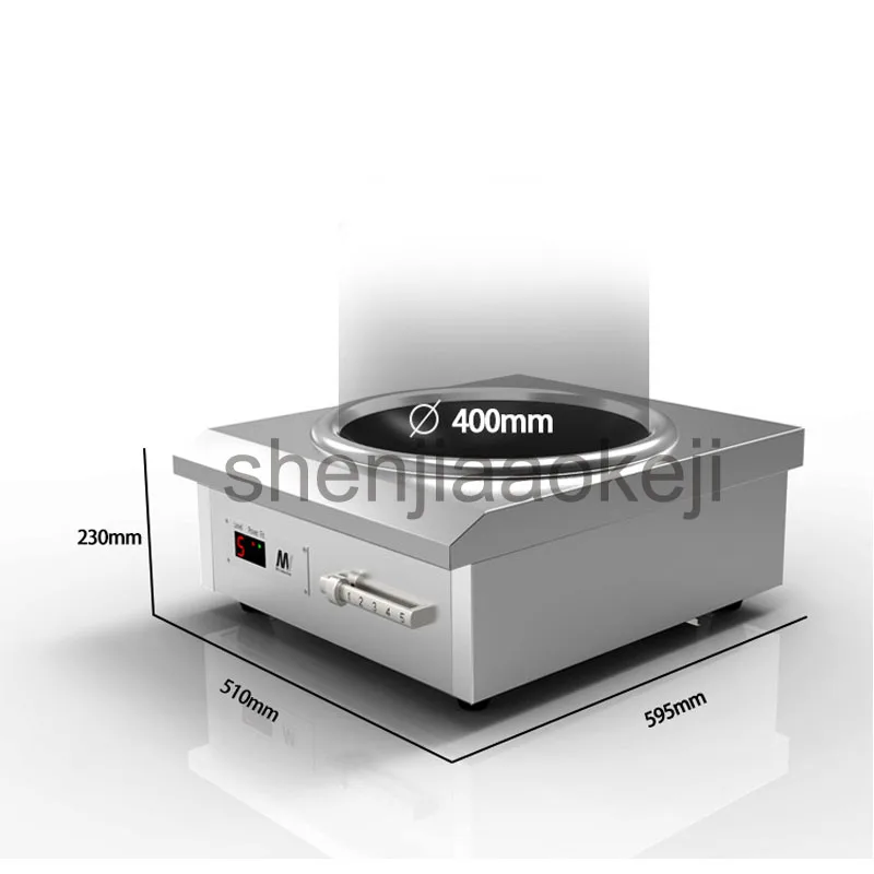 Commercial induction cooker 6000w high-power concave canteen cookers stir fry stove 220v 1pc