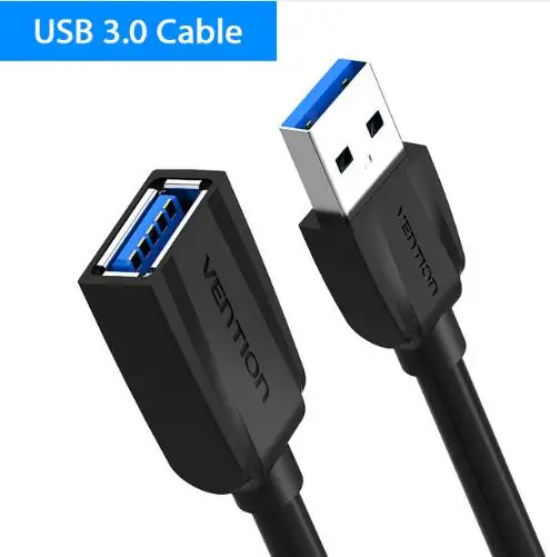 Vention USB3.0 кабель-удлинитель для мужского и женского пола USB2.0 Удлинительный провод супер Скорость 3,0 usb-удлинитель кабель для синхронизации данных и зарядки для компьютера ПК - Цвет: VAS-A45