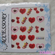 2 шт. ble356 c Книги по искусству Ун Дизайн ногтей воды Наклейка ногтей Вода перевода Стикеры