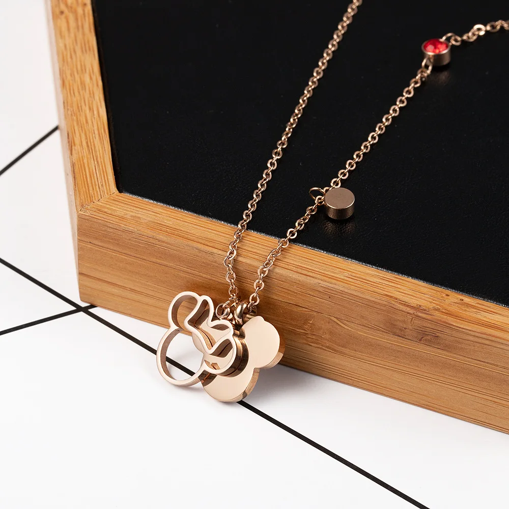 Disney с Микки Маусом Lady mouse кукла аксессуары ожерелье ювелирные женщины подарок