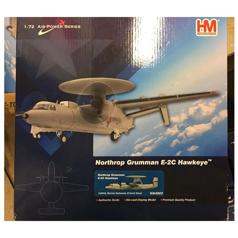 Хобби мастер 1/72 масштаб военная модель Grumman E-2C Hawkeye ранПредупреждение и контроль литой металлический самолет модель игрушки