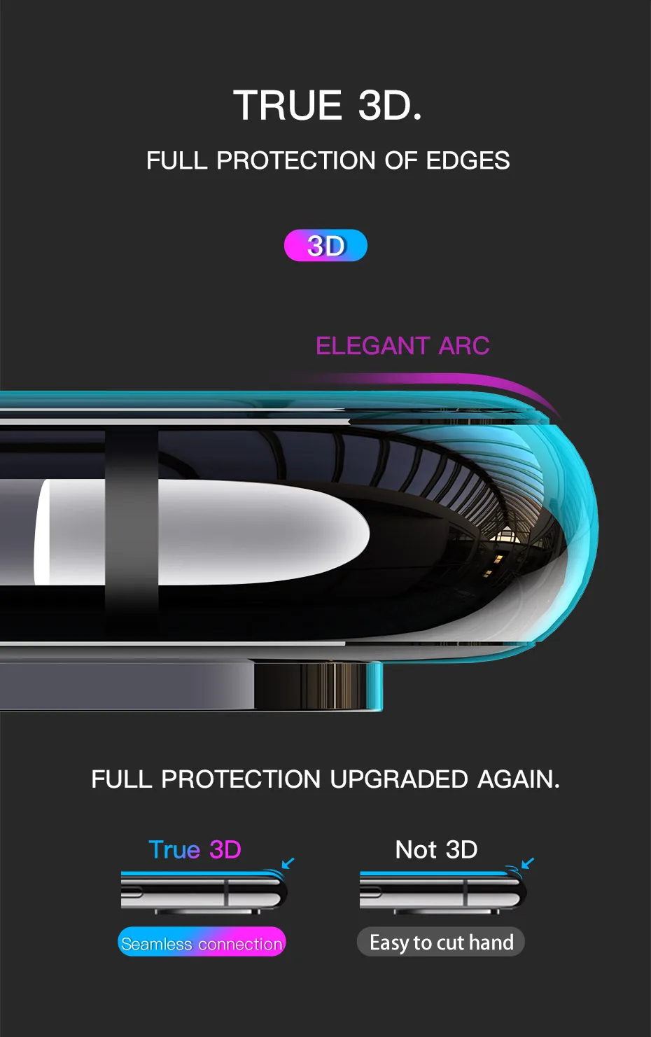 HOCO полное покрытие закаленное стекло для iPhone 11 Pro Max XR X XS Max защита экрана 3D Защитное стекло для iPhone 7 8 Plus