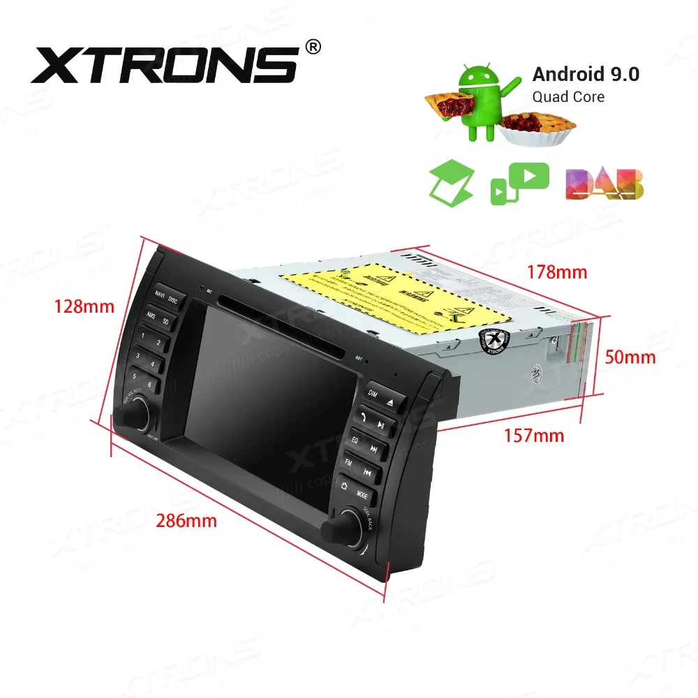 Clearance 7" Android 9.0 Car DVD Player GPS for BMW X5 E53 1999 2000 2001 2002 2003 2004 2005 2006 Radio TPMS CANbus OBD WIFI GPS Stereo 4