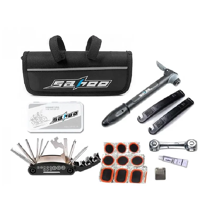 

UpperX 16 in 1 Multifunction MTB Bicycle Bike Tire Tyre Repair Tools Kit Set With Bag 17 Pcs/set For Cycling Accessories