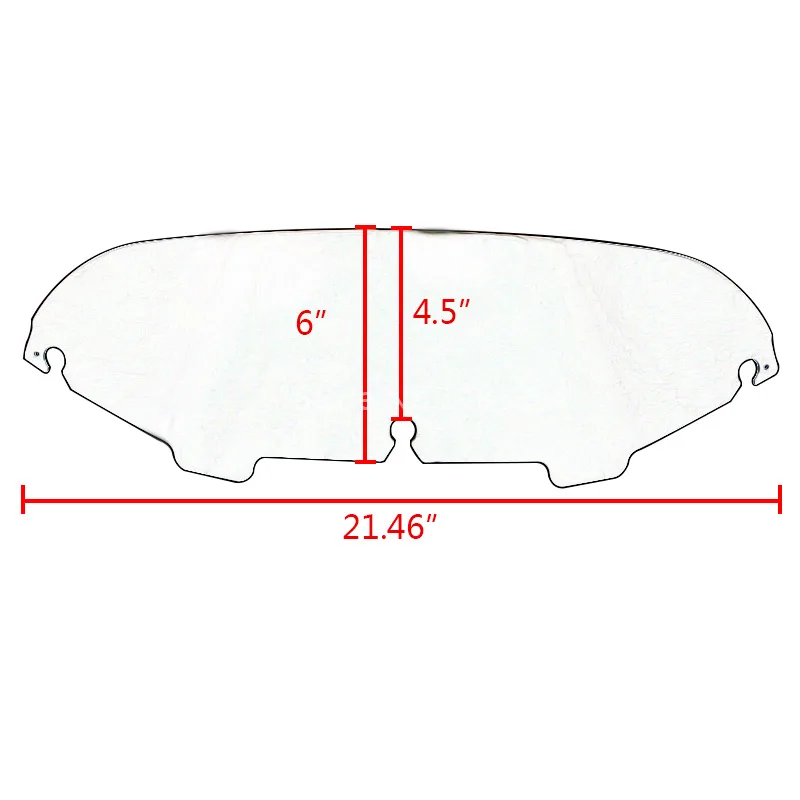 Дым 4,5 "круглое ветровое стекло подходит для Harley туристический FLHT FLHTC FLHX 96-13