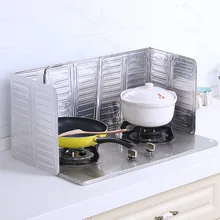 1 шт. кухонная газовая плита дефлектор жировой Фольга изоляции блока масла всплеск пластины Пособия по кулинарии Горячие панель из оловянной фольги Алюминий щит