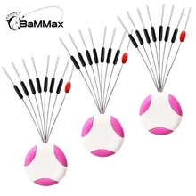 Bammax 2pcs/lot 7+1 Space Bean Fishing Float Bobber Stopper Folat Line Stoppers Bobbe Connector Fishing Line Tackle Accessories