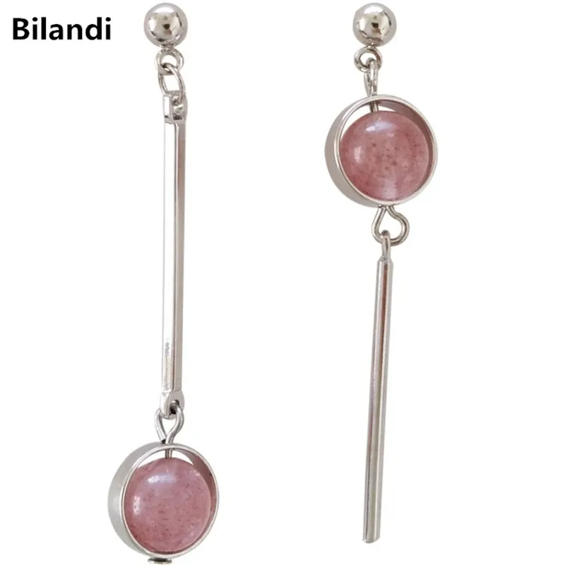 

Newest Multi Designs Round Natural Crystal Ball Drop Earrings For Woman Jewelry