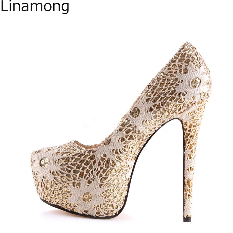 lace wedding pumps