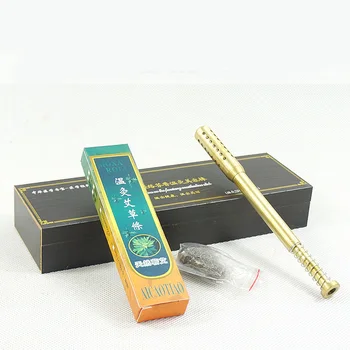 

copper moxa stick Meridian moxa Beauty Bar face moxibustion moxa device acupuncture massage moxa stick