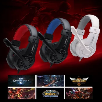 

Gaming Wired Headphones With Microphone Headset gaming Bass HiFi Sound Music Stereo Earphones For iPhone Xiaomi PC Gamer