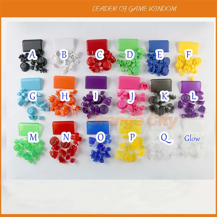 

18 colors full set buttons Joysticks Cap Dpad R1/L1/R2/L2 Direction Bullet Buttons For PS4 Pro CUH-ZCT2 JDS040 Contro10sets/lot