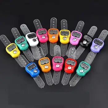 

Mini Hand Hold Handed Band Tally Counter LCD Digital Screen Finger Ring Electronic Head Count Tasbeeh Tasbih LX4058