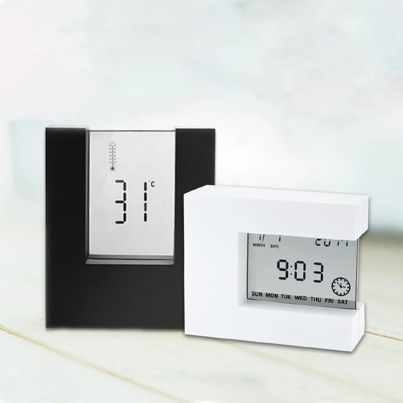 Miniso Led Digital Transparent Alarm Desk Clocks Timer Function Time