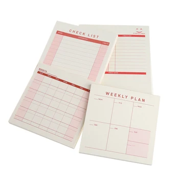 

Planner Memo Pad sticky notes Check List Weekly Monthly Plan Note Paper Scheduler office stationery mar20