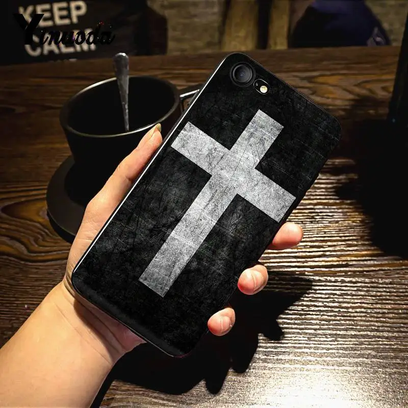 Yinuoda Библейский Иисус Христос, христианский крест нарисованный чехол для телефона для iPhone X 8 7 6 6S Plus X 5 5S SE XR XS XSMAX