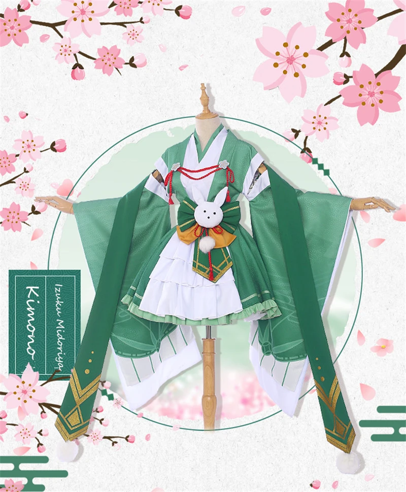 My Hero Academy Little Hero izku Midoriya deku женское платье Косплей Костюм японское кимоно Аниме для маскарада униформа, костюмы