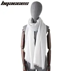 [BQACCES] модный Омбре полосатый принт модальный шарф с бахромой Тонкие шарфы из хлопчатобумажной ткани "канифас" Женская Весенняя вуаль шаль