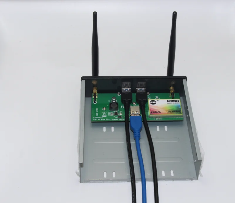 Новая беспроводная сетевая карта 5 25 дюйма USB 3 0 Фронтальная панель 2 порта Floppy Bay usb