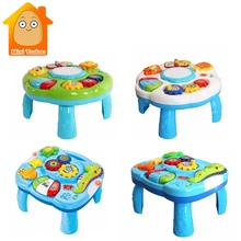 Музыкальный стол детские игрушки обучающая машина обучающая игрушка Музыкальный обучающий стол игрушка музыкальный инструмент для малышей 6 месяцев