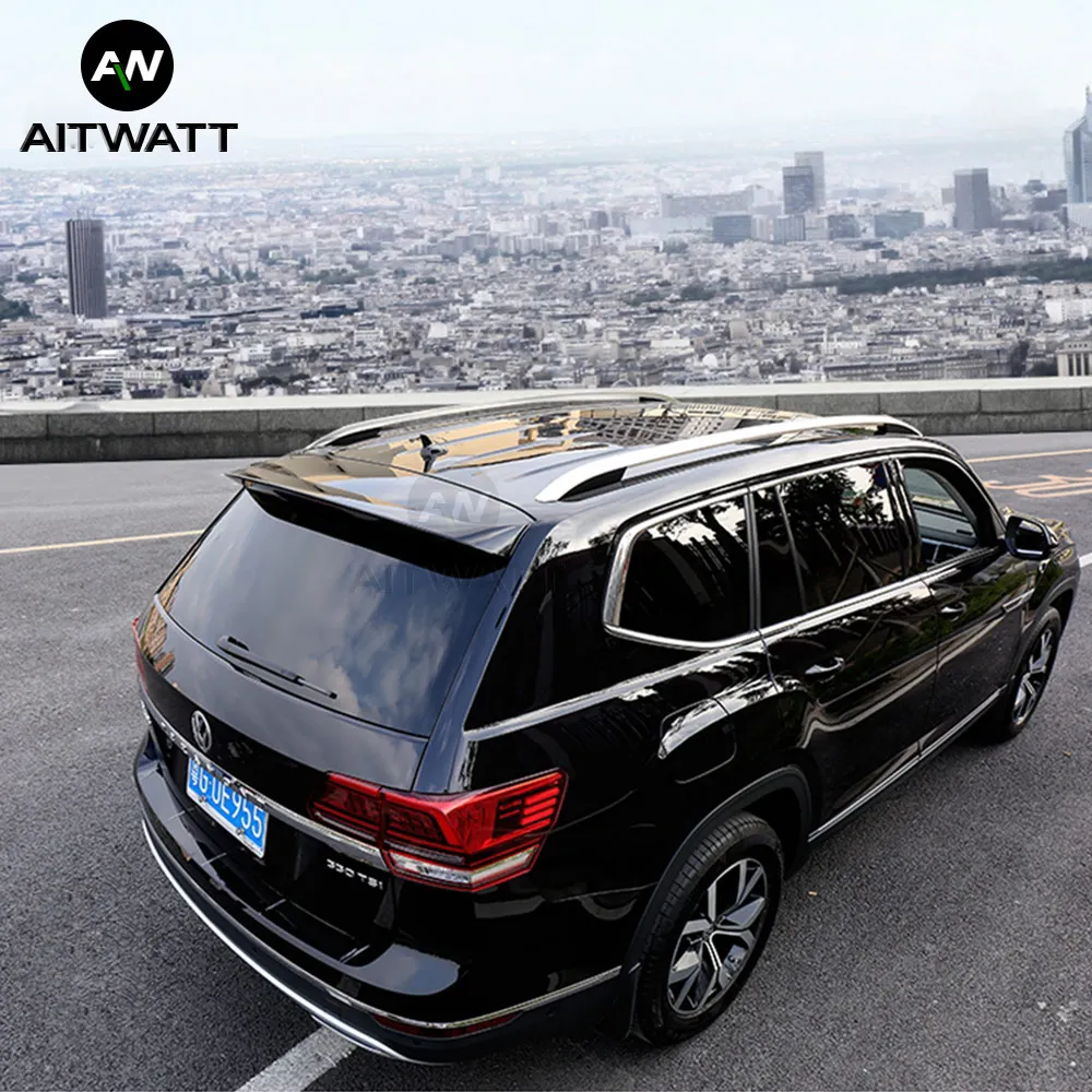 Черный спойлер для Volkswagen VW Atlas Teramont 2017 2018 Неокрашенный праймер задний багажник