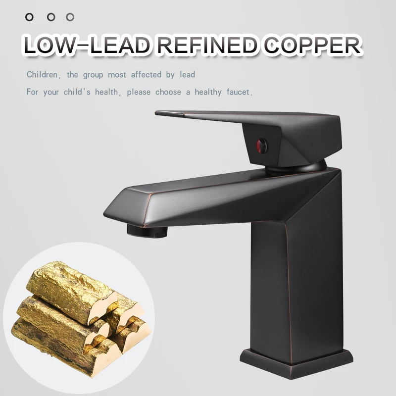 Kitchen Antique Copper Bathroom Faucets Basin Faucets Brass Oil Rubbed Bronze Black Faucet Bathroom Shower Hot Cold Mixer Tap Kitchen Antique Copper Bathroom Faucets Basin Faucets Brass Oil Rubbed Bronze Black Faucet Bathroom Shower Hot Cold Mixer Tap