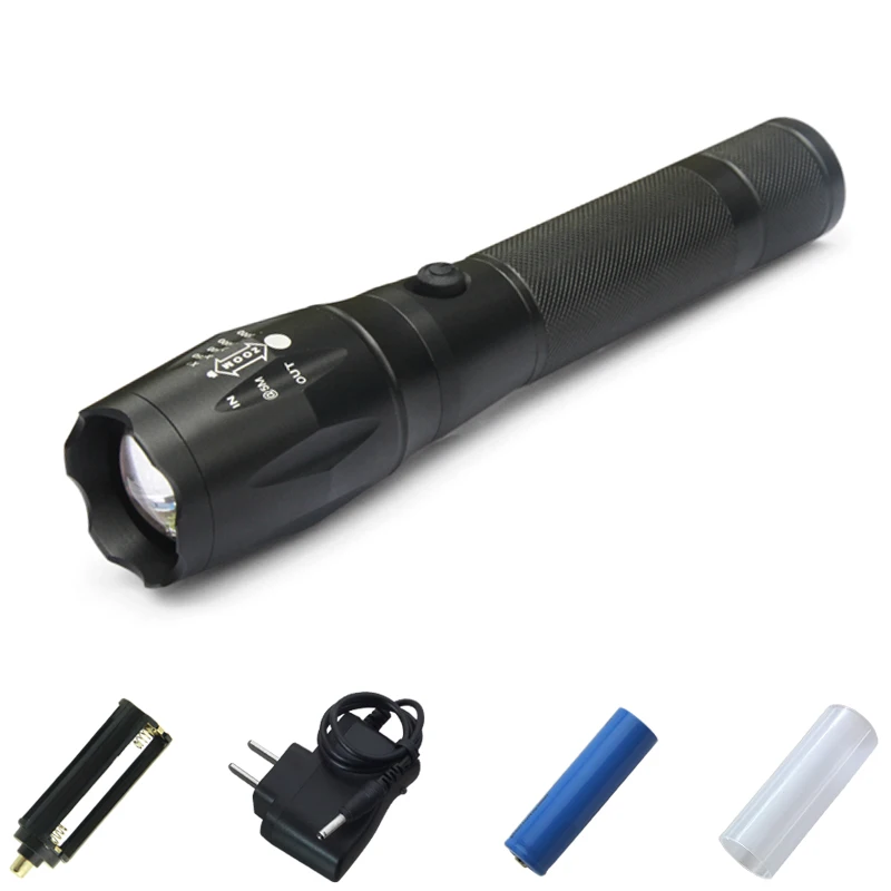 

Hot Xml-t6 flashlight Torch Zoomable Lanterna Led Latarka Torcia Led Lantern Recarregavel 18650 Battery Torch Waterproof Hs510