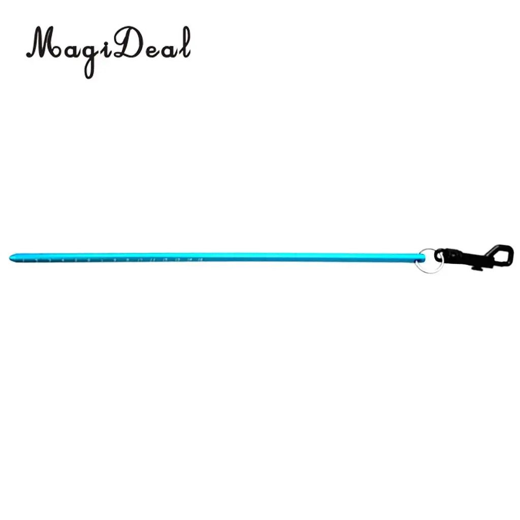 MagiDeal Aluminum Dive Lobster Tickle Pointer Stick Rod, Measurement, Clip for Safety Underwater Scuba Diving Diver Photographer
