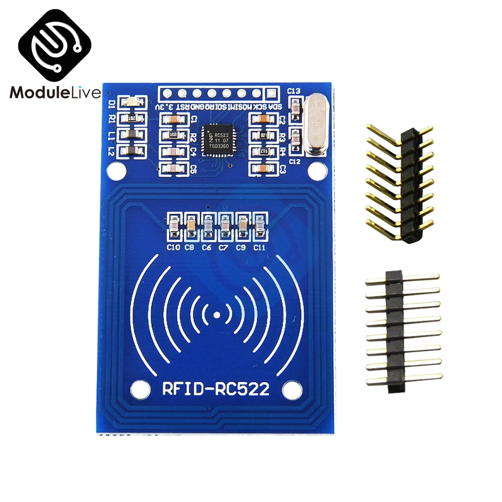 Модуль RFID 13 56 МГц для Arduino MF RC522 RC-522 считыватель записывающее устройство модуль