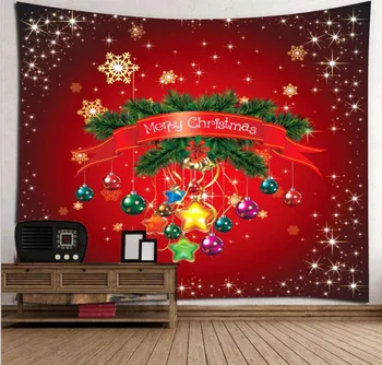

Fanaijia 3d red Christmas wall tapestry macrame wall hanging decorative tapestry christmas wall tapestry tablecloth