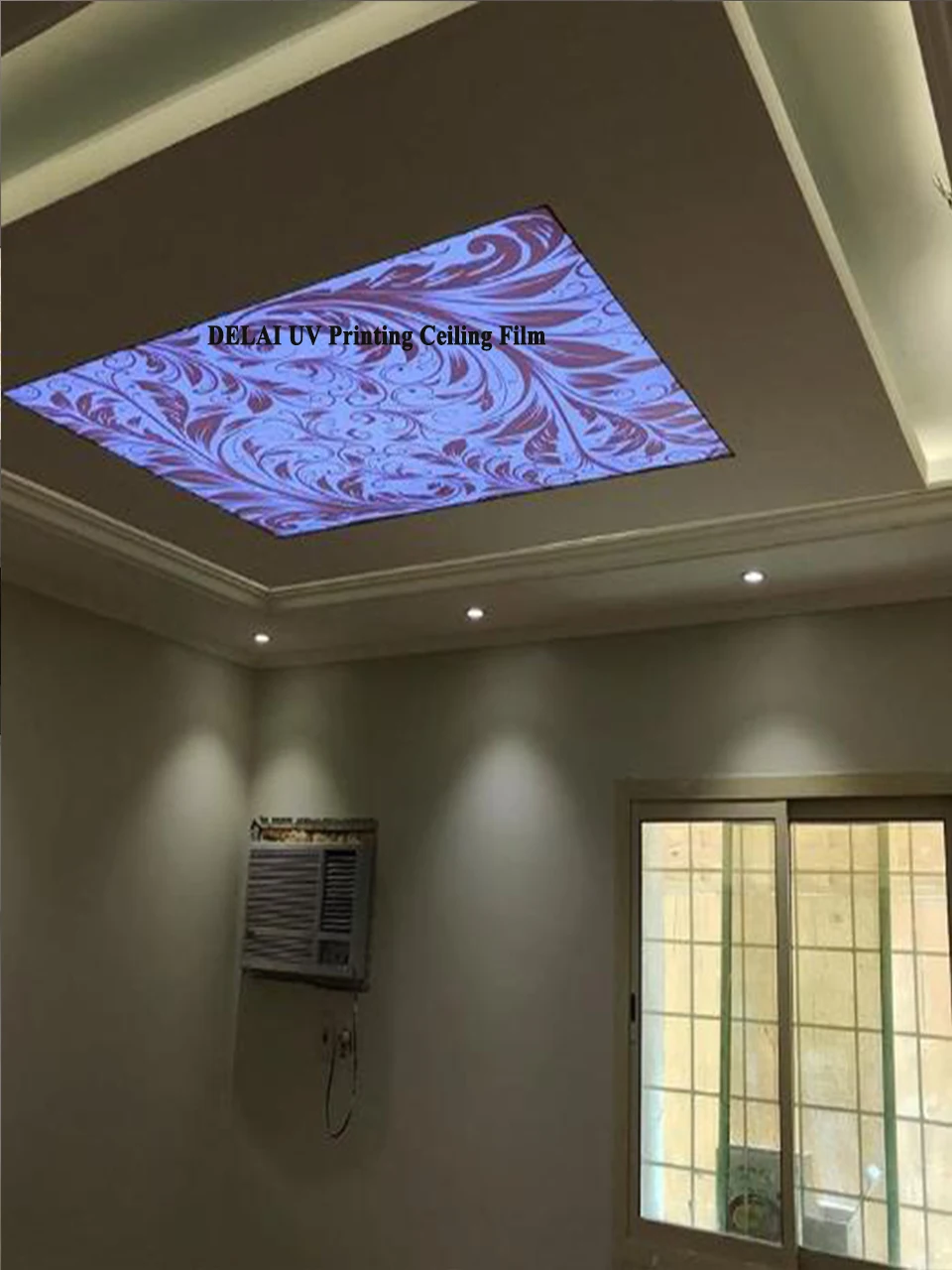 Новое поступление абстрактные арабские элементы УФ печать Натяжная потолочная пленка для украшения дома