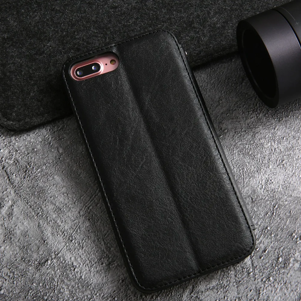 Чехол для iPhone 8 Plus элегантный чехол книжка из искусственной кожи бумажник с